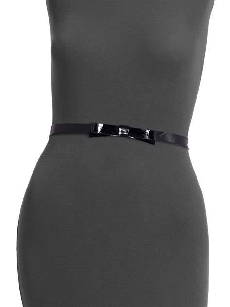 prada patent bow belt|Black Patent Leather Belt .